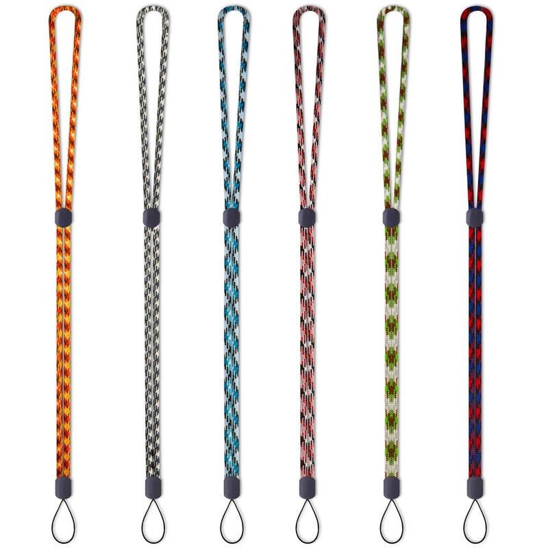 Foshine 6 Pack Adjustable Lanyard 6 Colors Neck Lanyards Straps Long For Pen ID Badge Holder Keys Office Cute Cruise Colourful - Image 2